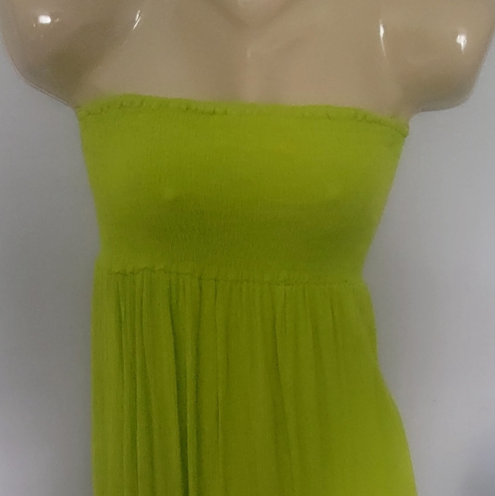 Lime Green Strapless Top One Size